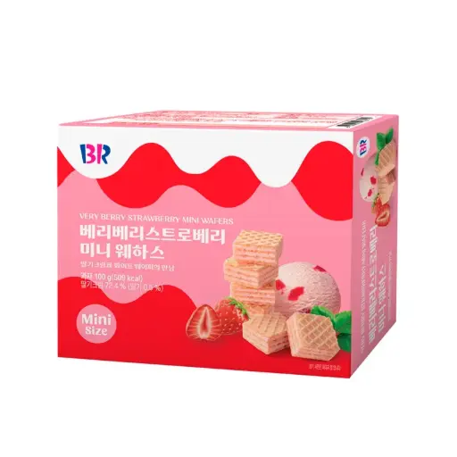 BR VERY BERRY STRAWBERRY MINI WAFERS 100G